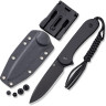 Нож CIVIVI Fixed Blade Elementum D2 Steel Black Stonewash Handle G10 Black C2105A